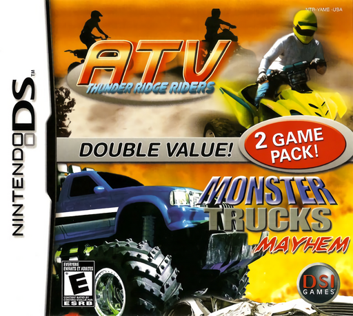 Download 2 Game Pack! – Monster Trucks Mayhem + ATV – Thunder Ridge Riders (USA) Nintendo DS ROM