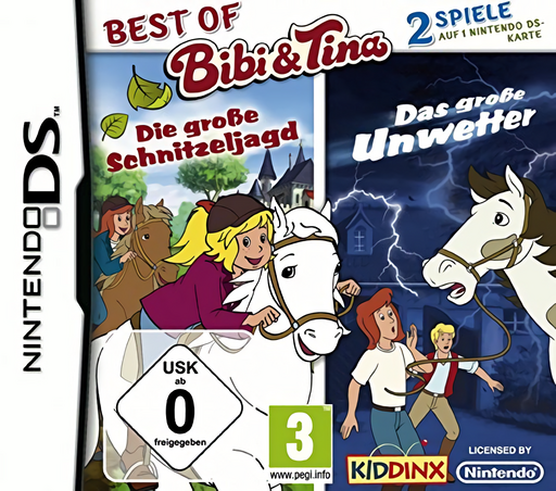 Download 2 in 1 – Best Of Bibi Und Tina – Die Grosse Schnitzeljagd + Das Grosse Unwetter (Germany) Nintendo DS ROM
