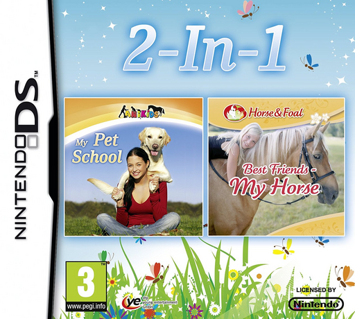 Download 2 in 1 – My Pet School + Best Friends – My Horse (Europe) (En,Fr,De) Nintendo DS ROM