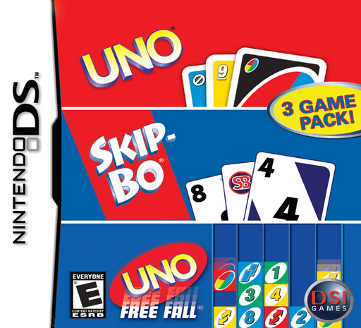 Download 3 Game Pack! – Uno + Skip-Bo + Uno Free Fall (USA) Nintendo DS ROM