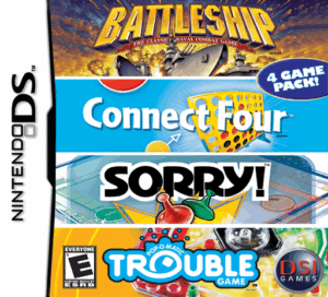 Play 4 Game Pack! – Battleship + Connect Four + Sorry! + Trouble (USA) Online Free