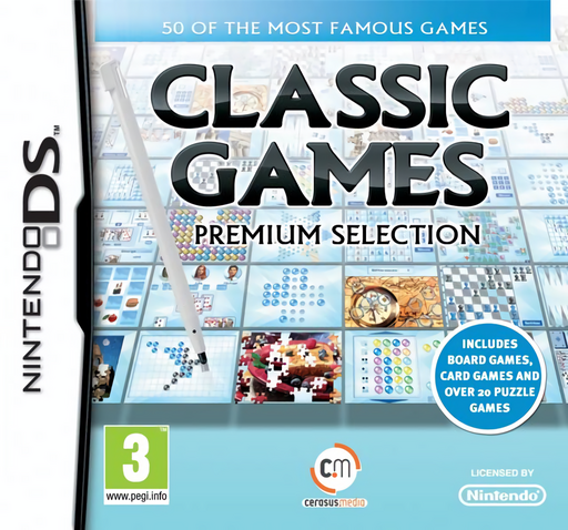Download Classic Games – The Premium Selection (Europe) (En,Fr,De,Es,It,Nl) Nintendo DS ROM