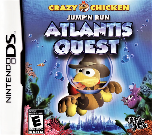 Download Crazy Chicken Jump’n Run – Atlantis Quest (USA) (En,Fr,De,Es,It) Nintendo DS ROM
