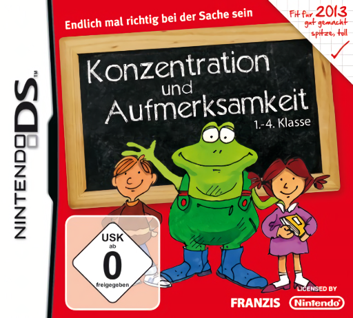 Download Konzentration und Aufmerksamkeit 1.-4. Klasse (Germany) Nintendo DS ROM
