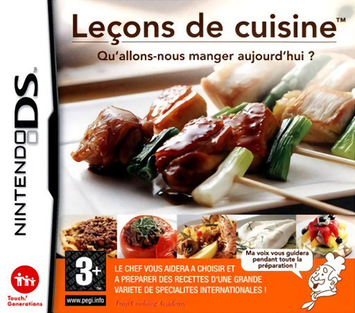 Download Lecons de Cuisine – Qu’Allons-Nous Manger Aujourd’hui (France) Nintendo DS ROM