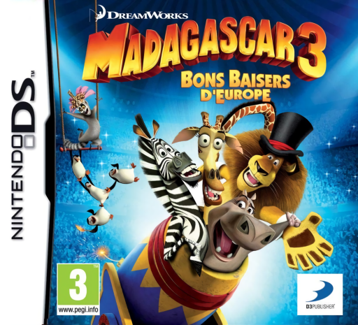 Download Madagascar 3 – Europe’s Most Wanted (Europe) (En,Fr,De,Es,It,Nl,Ru) Nintendo DS ROM