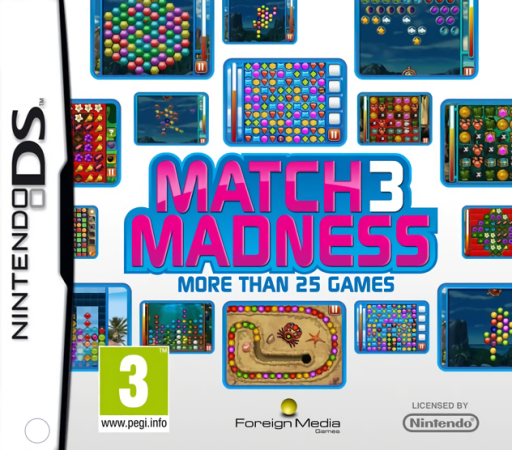 Download Match 3 Madness (Europe) (En,Fr,De,Es,It,Nl) Nintendo DS ROM