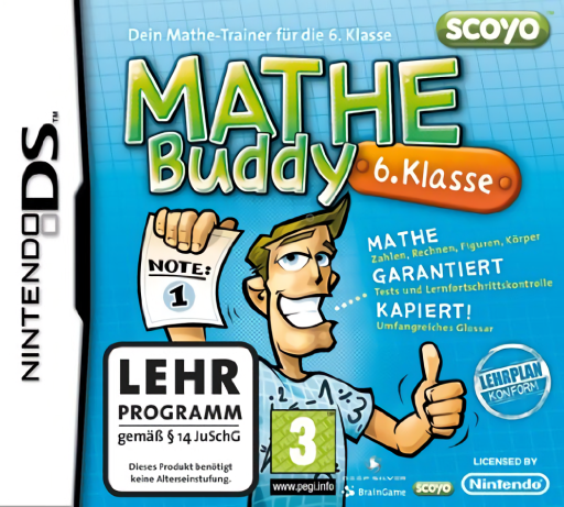 Download Mathe Buddy – 6. Klasse (Europe) (Fr,De,It) Nintendo DS ROM