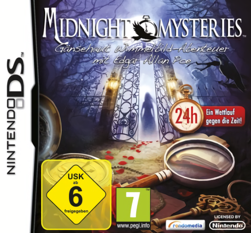 Download Midnight Mysteries – Gaensehaut Wimmelbild-Abenteuer mit Edgar Allan Poe (Germany) Nintendo DS ROM