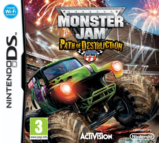 Download Monster Jam – Path of Destruction (Europe) (En,Fr,De,It,Nl) Nintendo DS ROM