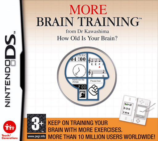 Download More Brain Training from Dr Kawashima – How Old Is Your Brain (Europe) (En,Fr,De,Es,It,Nl) Nintendo DS ROM