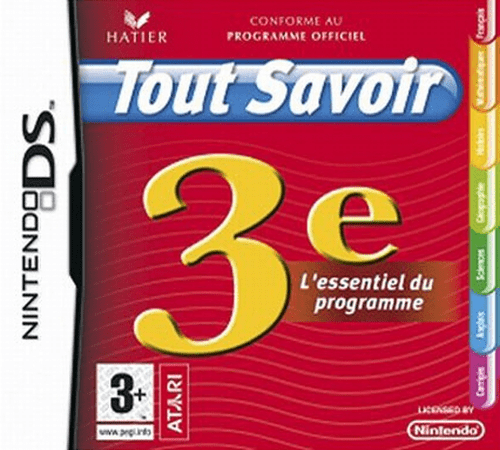 Download Tout Savoir 3e – L’Essentiel du Programme (France) Nintendo DS ROM