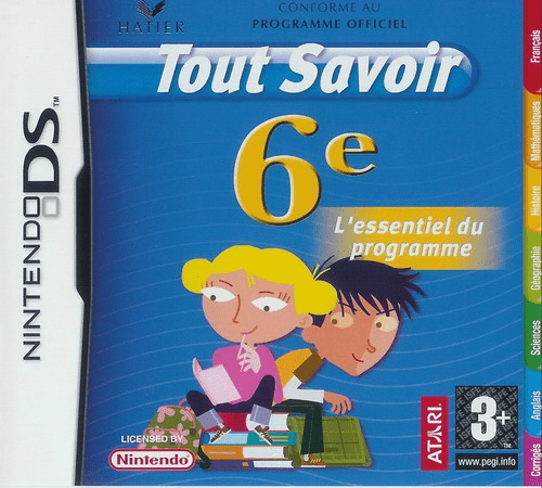 Download Tout Savoir 6e – L’Essentiel du Programme (France) Nintendo DS ROM